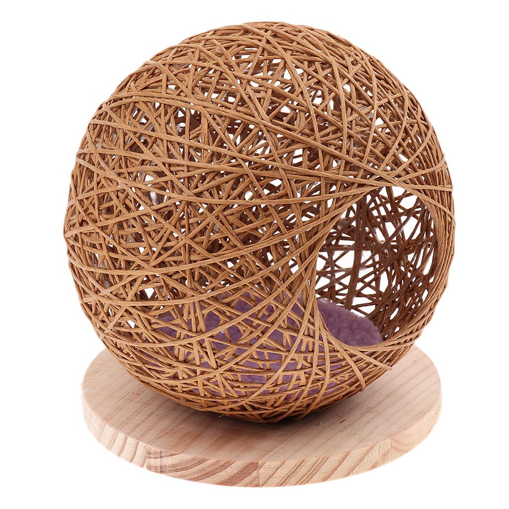 Hamster Bedding, Chinchilla Cage Accessorie Hamster House Toys ,for Small Animal Sugar Glider Squirrel Chinchilla Hamster Rat Brown M